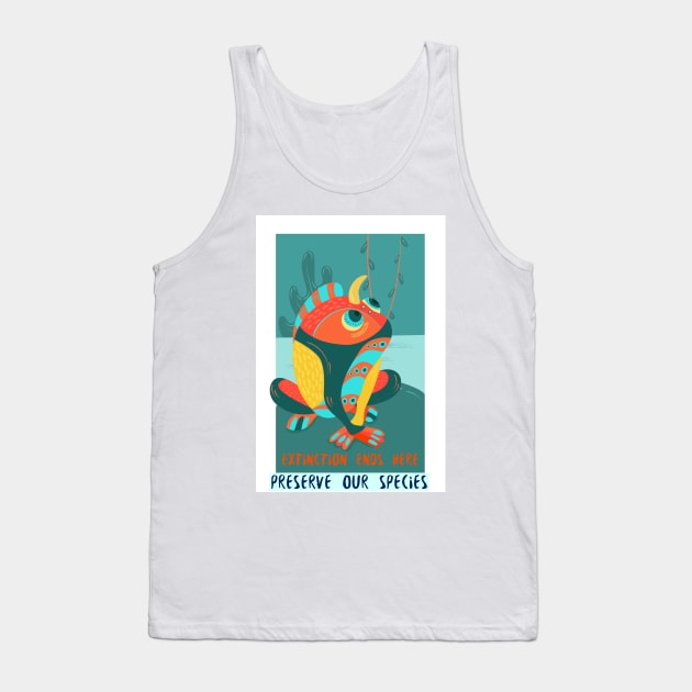 extinction ends here, preserve our species Tank Top by Zipora